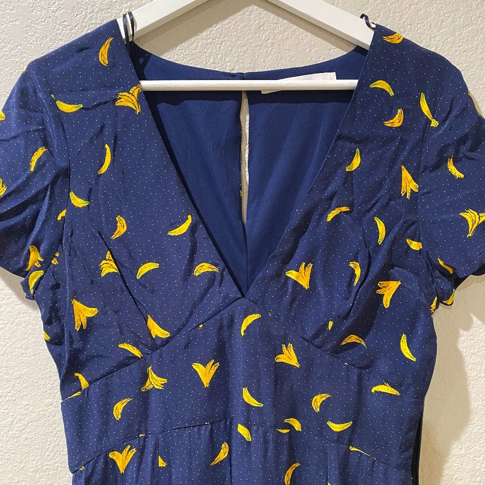 Zara Trafaluc Banana Print Dress